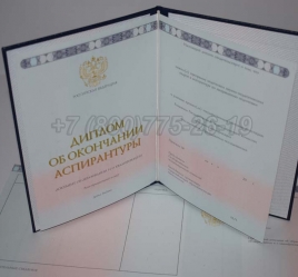 Диплом Аспирантуры 2014г в Архангельске